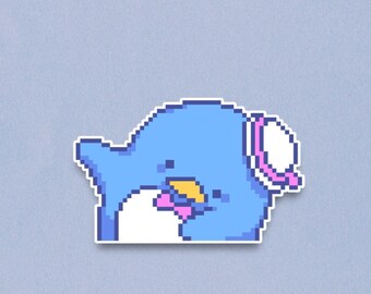 Tuxedo Sam Premium Sticker - Sanrio Pixel Art Sticker