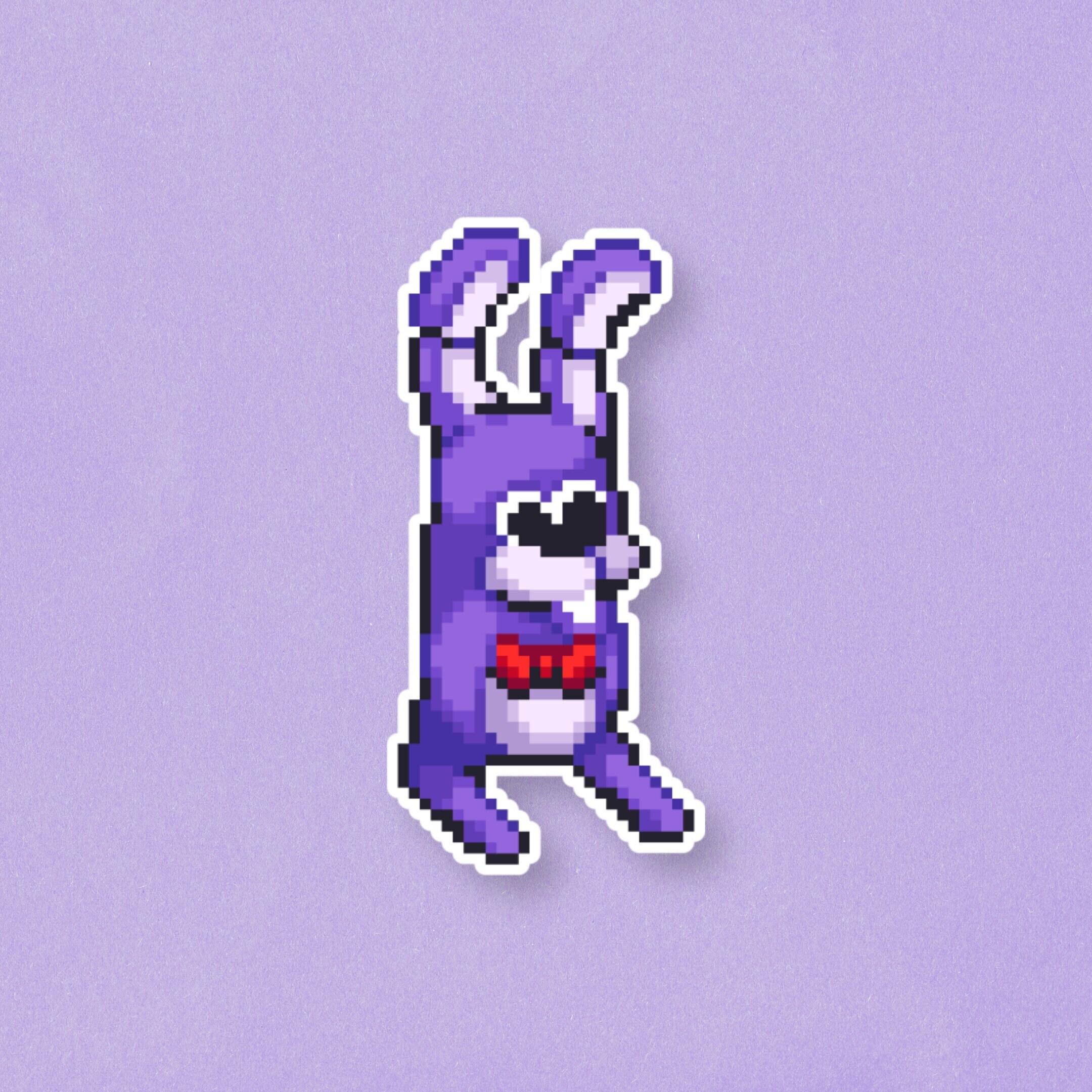 FNaF Glamrock Bonnie Keychain Perler (Security Breach Ruin DLC, Five Nights)