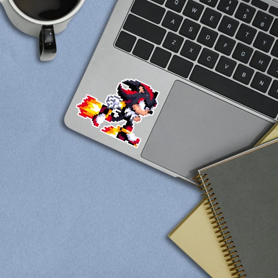 shadow sonic and silver the hedgehog pixel art  Sticker by LuisDiazZ