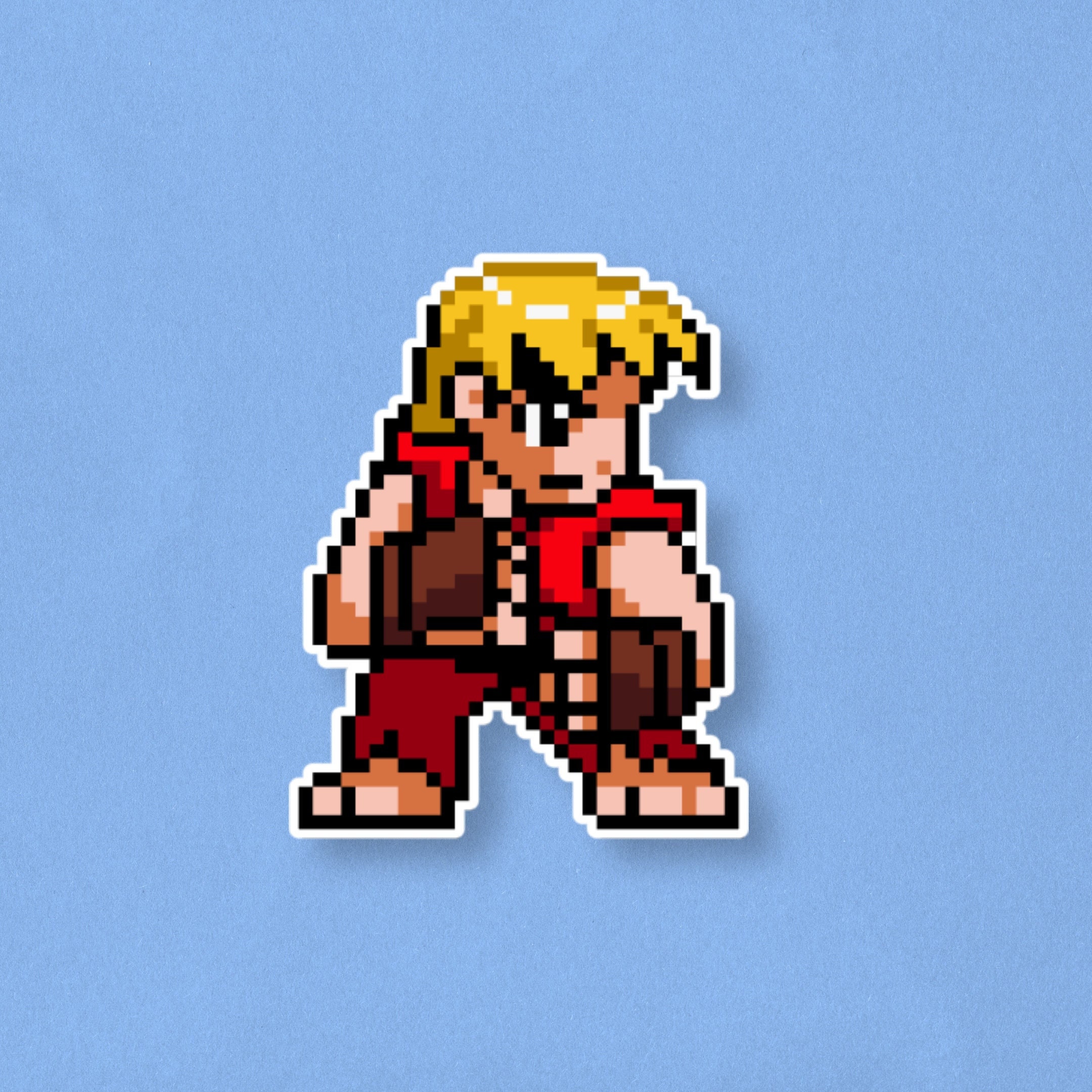 Akuma Street Fighter III Videogames Neo-Geo Pixel Art Sticker by  Mr-Retropixel