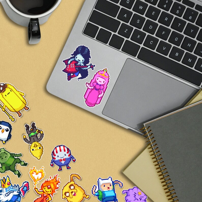 Adventure Time Premium Sticker Set - Includes 12 Pixel Art Stickers - Etsy
