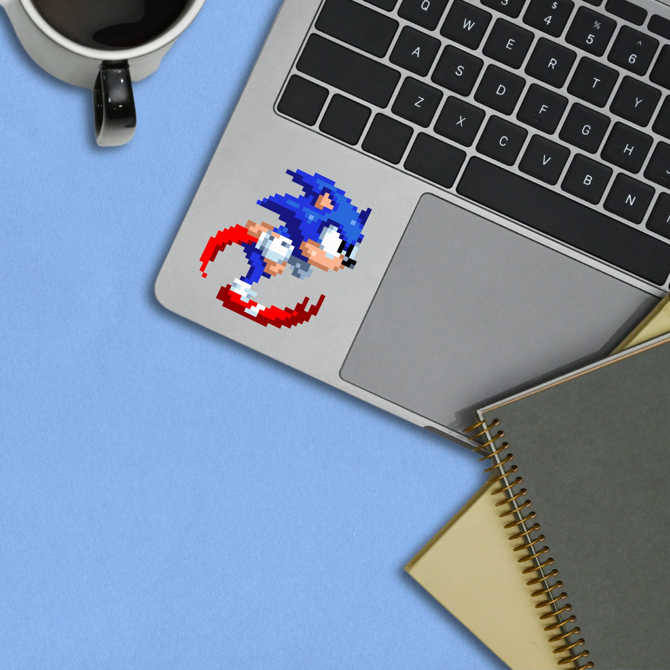 New notebook sonic sprite pixel art