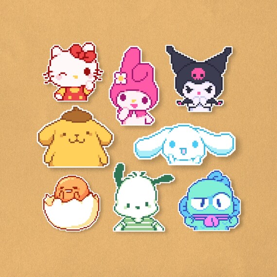 Sanrio Characters Beauty Sticker Set