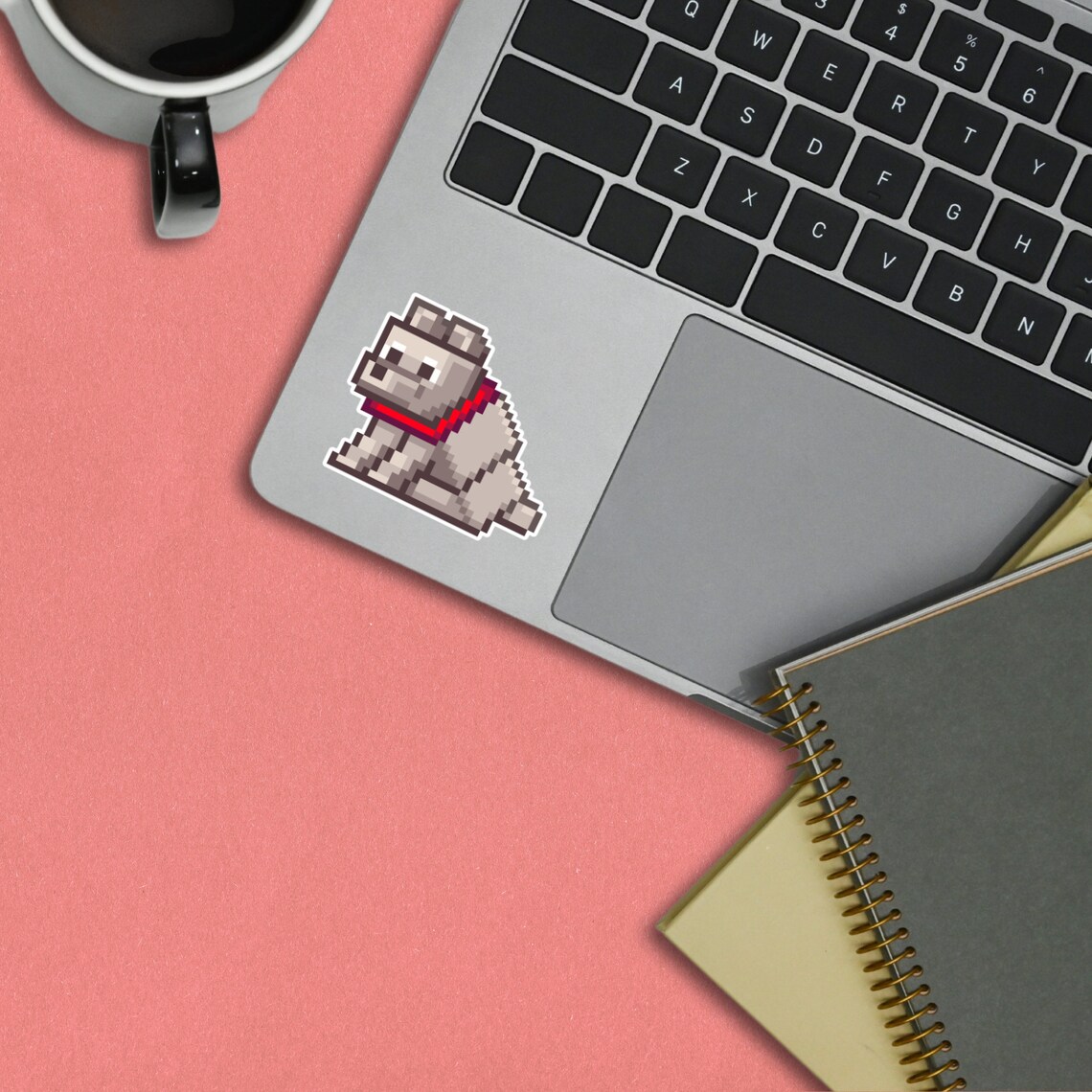 Dog Premium Sticker - Minecraft Pixel Art Sticker (with Customizable ...