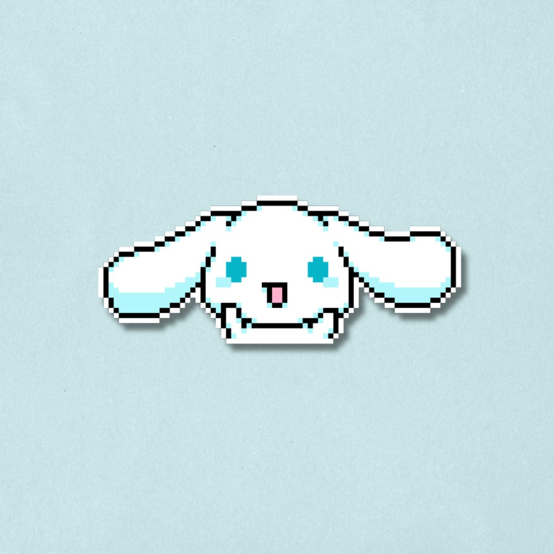 Cinnamoroll Premium Sticker | Waterproof Laminated Pixel Art