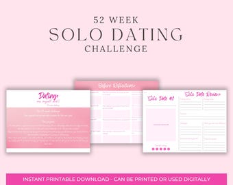 Your 52-Week Solo Date Journal: A Year of Self-Love, Adventure, and Personal Growth with solo date ideas