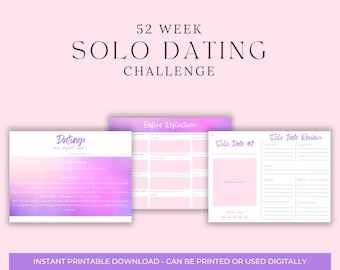 Your 52-Week Solo Date Journal: A Year of Self-Love, Adventure, and Personal Growth with solo date ideas