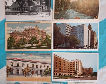Vintage postcards from Nebraska, Colorado, Wyoming, Minnesota, Devil&#39;s Tower