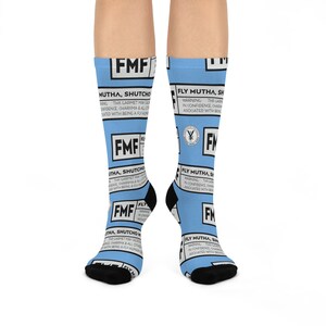 Blue FMF Cushioned Crew Socks