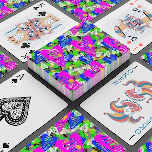 Juego de cartas de póker Vycious Love Everywhere, baraja vibrante, juego de casino nocturno, regalo único para amantes de las cartas, accesorios de póker retro