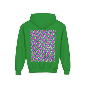 Vycious Love Everywhere Youth Hoodie with Graphic Design, Kids Sweatshirt, Trendy Pullover, Spring and Summer Fun, Gift