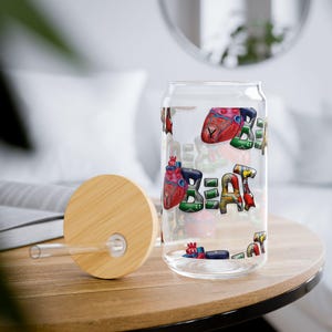Bicchiere HartBeat con cannuccia, 16 once, contenitore per bevande divertente per feste, eventi all&#39;aperto, regalo per bambini, essenziale per l&#39;estate