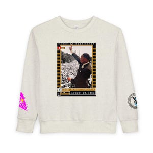 We Are Black History Circle design Toddler Sweatshirt | Civil Rights Poster Artwork