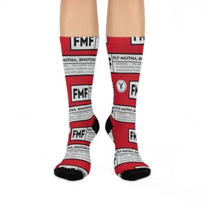 Red FMF Cushioned Crew Socks