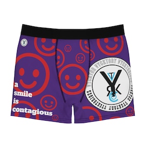 a smile is contagious Men&#39;s Boxer Briefs (AOP)