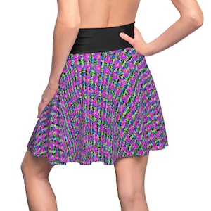 Vycious Love Women&#39;s Skater Skirt, Vintage Style, Summer Fashion, Festival Outfit, Boho Chic, Everyday Wear