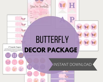 Butterfly Party Decor Package