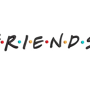 Friends Logo Digitale Stickdatei