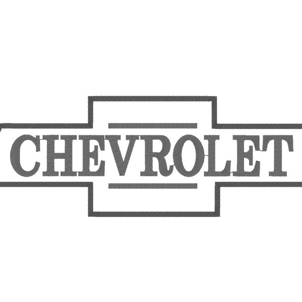 Vintage Chevrolet Logo Embroidery Digital File