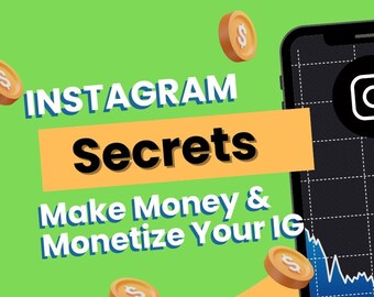 Monetizzazione di Instagram CHEET SHEET Come monetizzare la tua lista di controllo della guida per eBook di Instagram