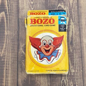 Bozo el Payaso, Cartas Educativas, Naipes, Regalos de Inauguración, Vintage, Juegos de Cartas, Regalos por menos de 30, Juegos Vintage, Regalos, Payasos