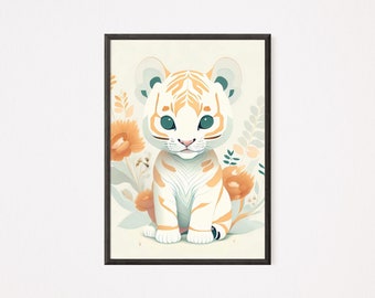 Baby Animal Digital Prints, Digital prints for nurseries, Baby zoo animals