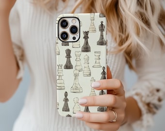 Check Mate, Schachinspirierte Handyhülle | Robuste Hülle für Schachliebhaber, Einzigartiges Geschenk für Gamer, Stilvolles Handyzubehör, Turnierandenken