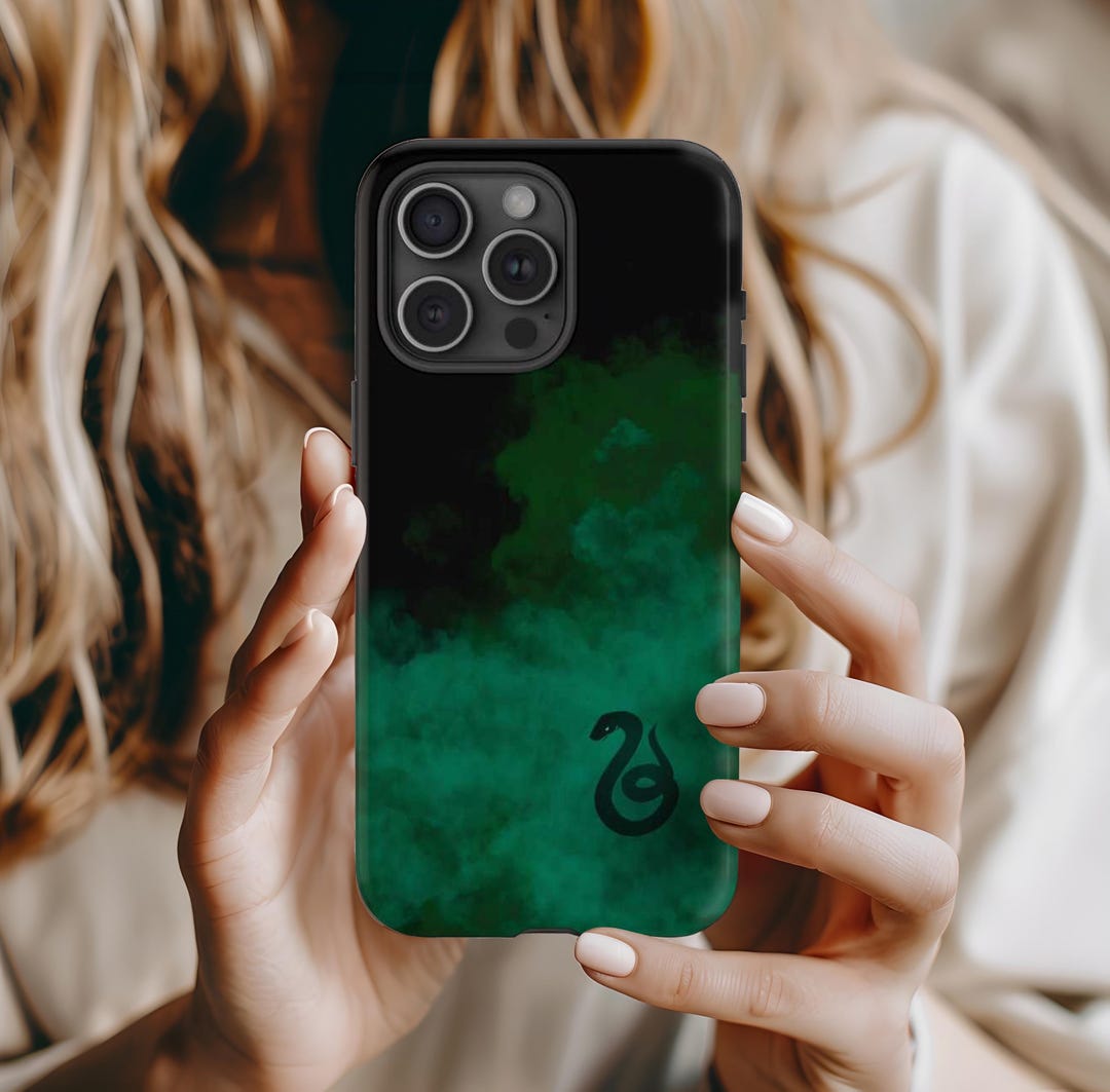 Slytherin Inspired Tough Phone Case, Samsung Galaxy and iPhone