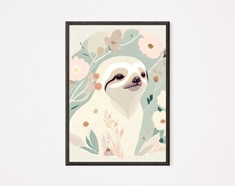 Baby Animal Digital Prints, Digital prints for nurseries, Baby zoo animals