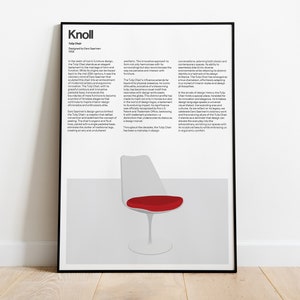 Tulip Chair Digital Poster, Braun Print, Braun Wall Art, Dieter Rams, Digital Download Prints, Monochromatic wall art, minimal