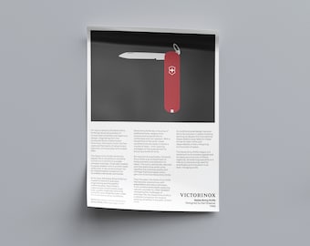 Swiss Army Knife Design Poster, Braun Print, Braun Wall Art, Dieter Rams, Digital Download Prints, Monochromatic wall art, minimal