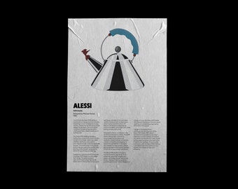 Grey Alessi 9093 Kettle Poster, Braun Print, Braun Wall Art, Braun Art Print, Digital Download Prints, Monochromatic wall art, minimal