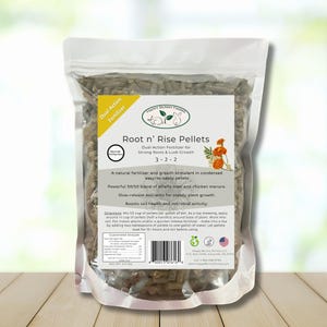 Root n&#39; Rise Fertilizer Pellets: Chicken Manure & Alfalfa Blend, 3-2-2 NPK