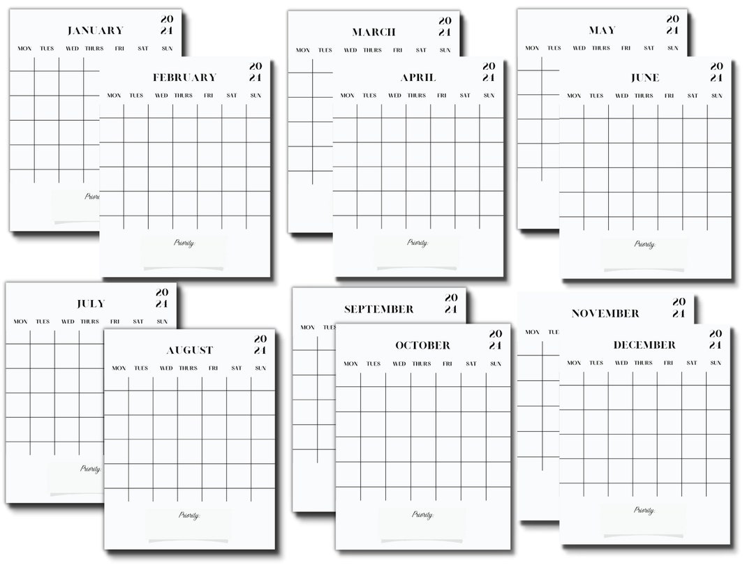 printable-calendar-2024-minimalist-calendar-printable-calendar-etsy