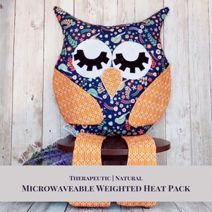 Owl Weighted Heated plushy - Microwaveable Stuffed Animal