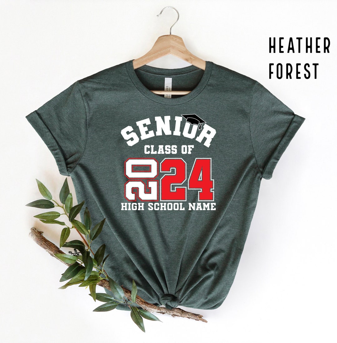 Editable Senior Class of 2024 Graduation Shirt, Senior Shirt ...