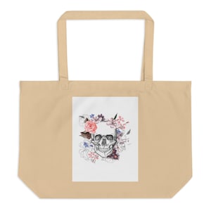 PKROSESKULL Große Bio-Tragetasche