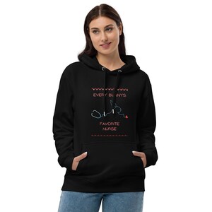 Premium eco hoodie bunny nurse