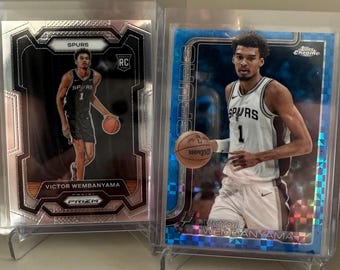 NBA Basketball Victor Wembanyama Hot Pack - Guaranteed Victor Wembanyama RC -Hits - Look for Autos - Memorabilia - Graded