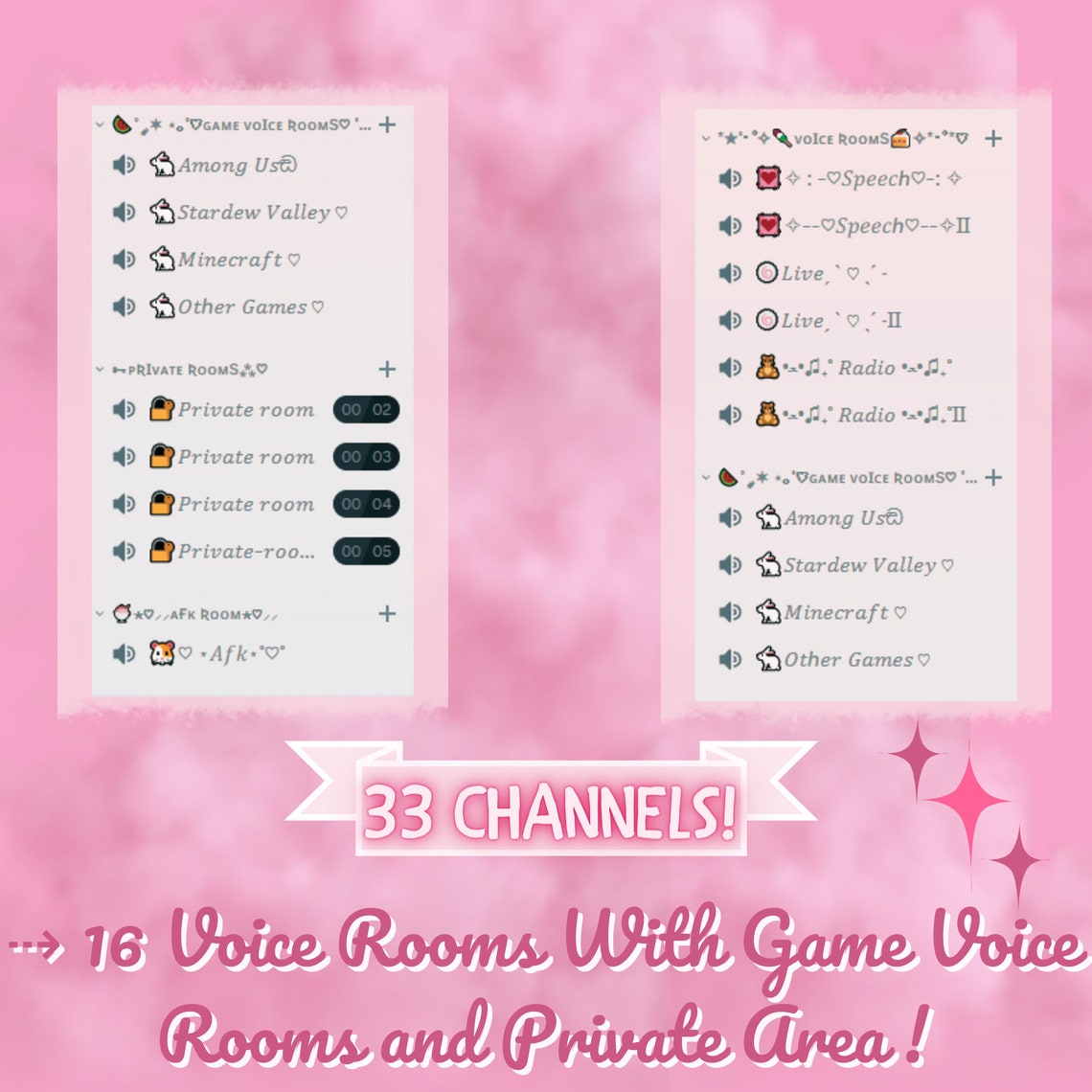 Best Pink Discord Server Template Etsy