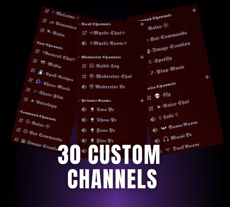 Goth Discord Server Template Etsy