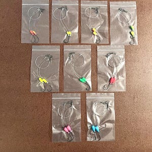 thumbnail image 2 of 3 Pack '2/0' Bead Rig Surf Fishing Hi-Lo Double 2 of 9