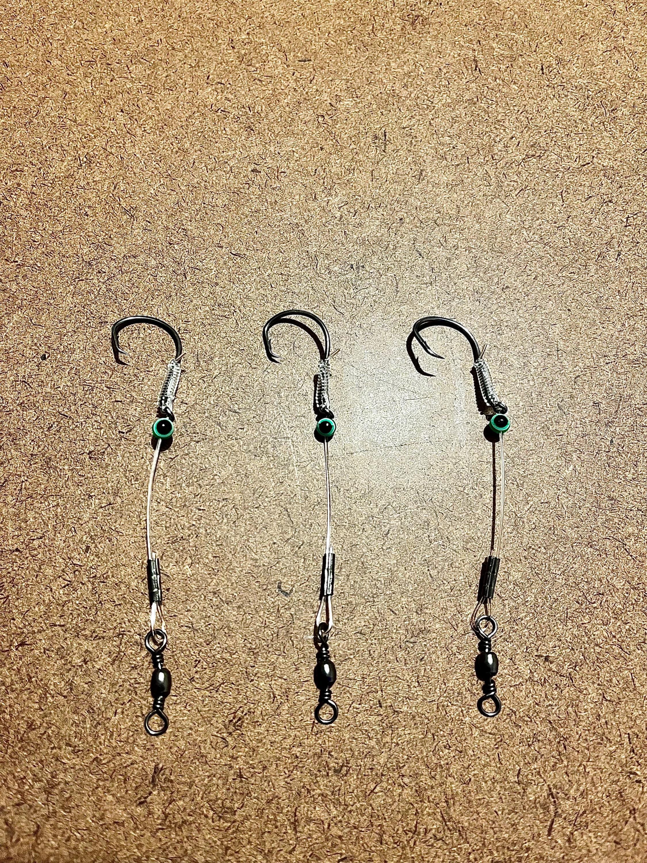 Drumming Rig Hatteras Style Red/black Drum Fishing Rigs – Durable and Ready for ...