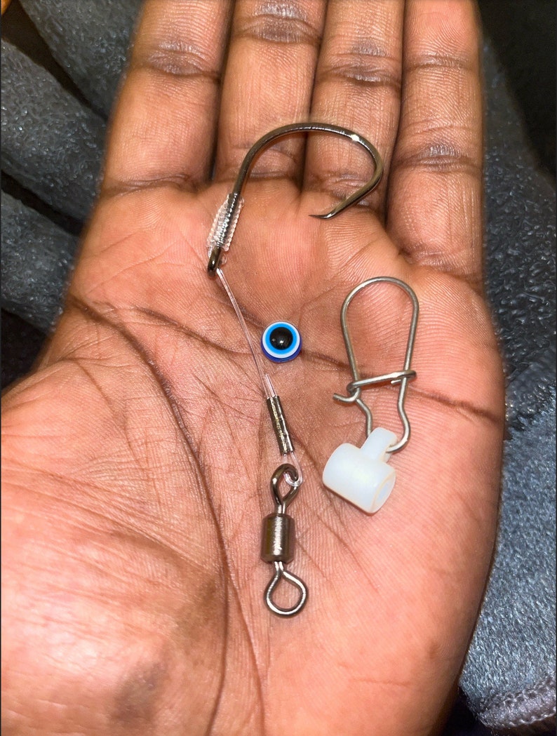 5 Pack Red Drum Fishing Rigs hatteras Style 100LB Mono 6/0 Circle Hooks fish Finder Etsy