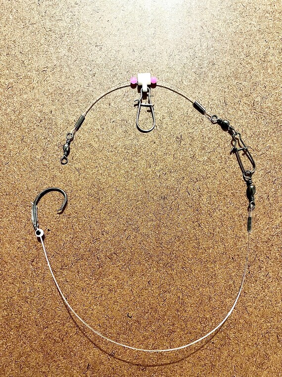 Premium 3-pack Modified Red Drum Surf Fishing Rigs – 100LB Sufix