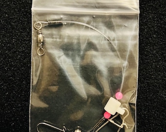 Mono Rig Baser – 60lb Transparent Mono Tafs – 5 Tum