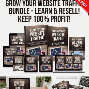 Website Traffic Ebook Bundle: MRR/PLR, Resell & Learn