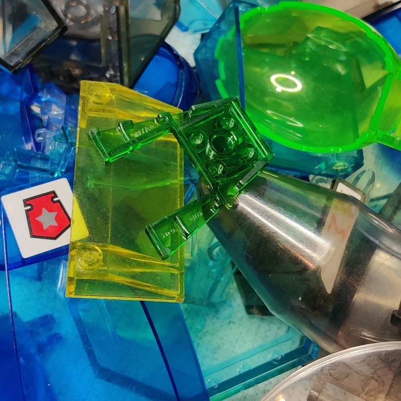 Clear Lego Windshields, 50 Pieces Bundle, Assorted Shapes, Multiple