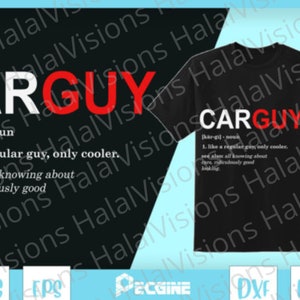 Car Guy Definición SVG PNG y más archivos. ¡Diseño gráfico divertido del tipo del coche para las camisetas, las tazas, los regalos, y más!