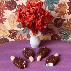 1:12 Scale 4ct. Miniature Ice Cream Bars - Dollhouse Miniature Food